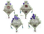 Decorative Pendant, Silver, carnelian, turquoise